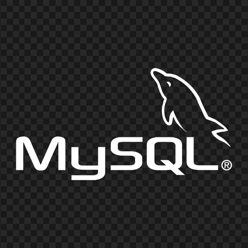 MySQL White Logo PNG Image
