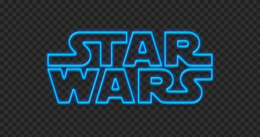 Neon Blue Logo Star Wars HD PNG