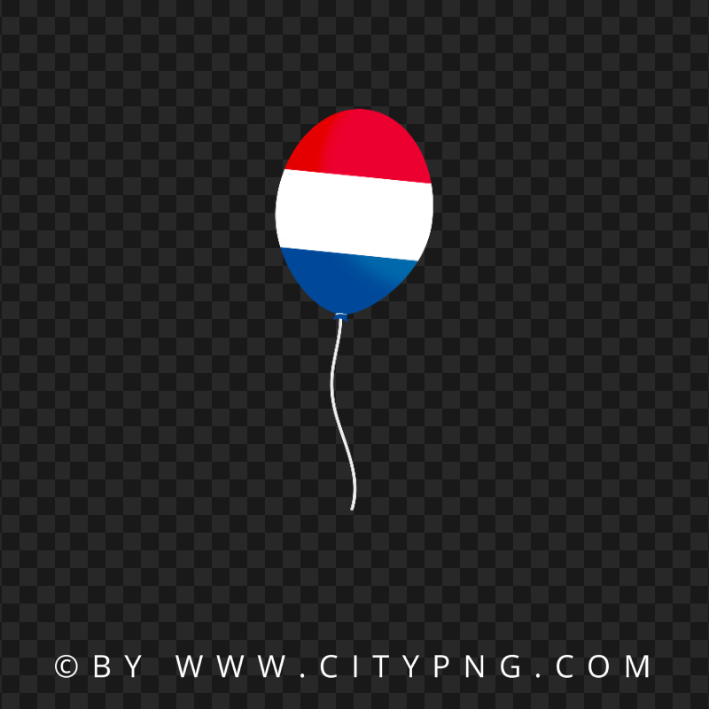 Netherlands Flag Balloon Transparent Background