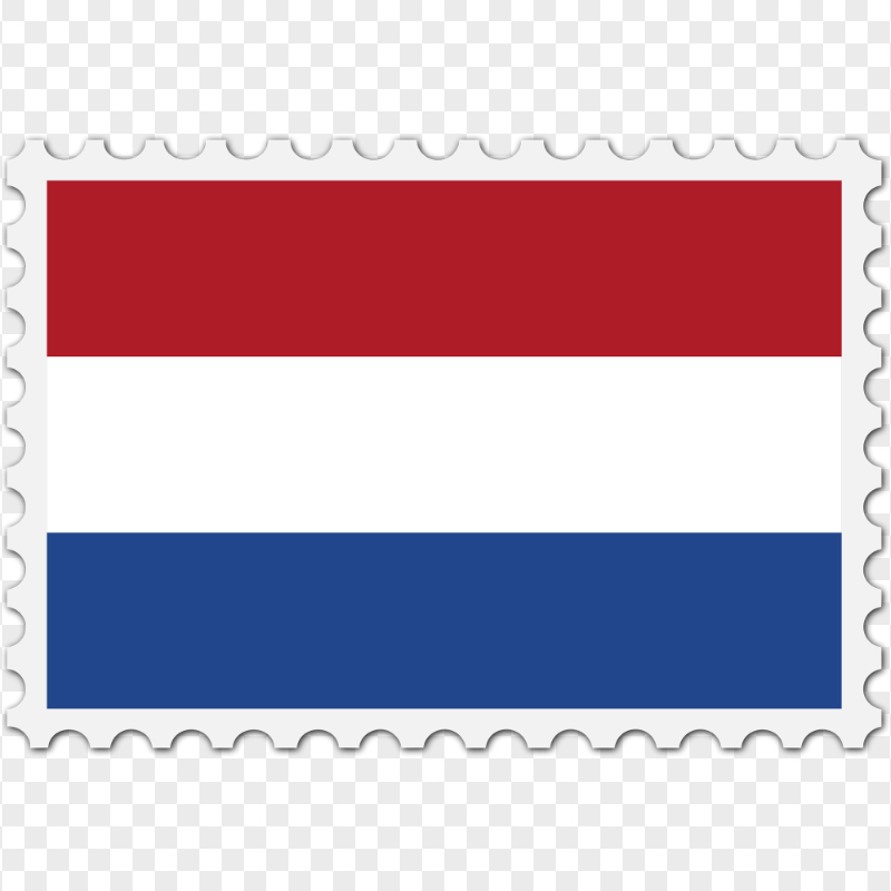 Netherlands Flag Postage Stamp PNG