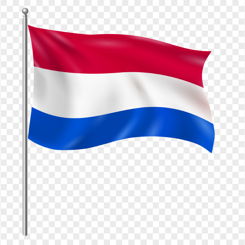 Netherlands Waving Illustration Flag PNG Image