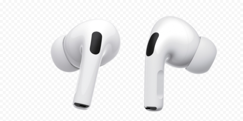 New White Apple Airpods Pro Transparent Background
