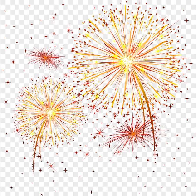New Year Party Celebration Illustration Fireworks PNG