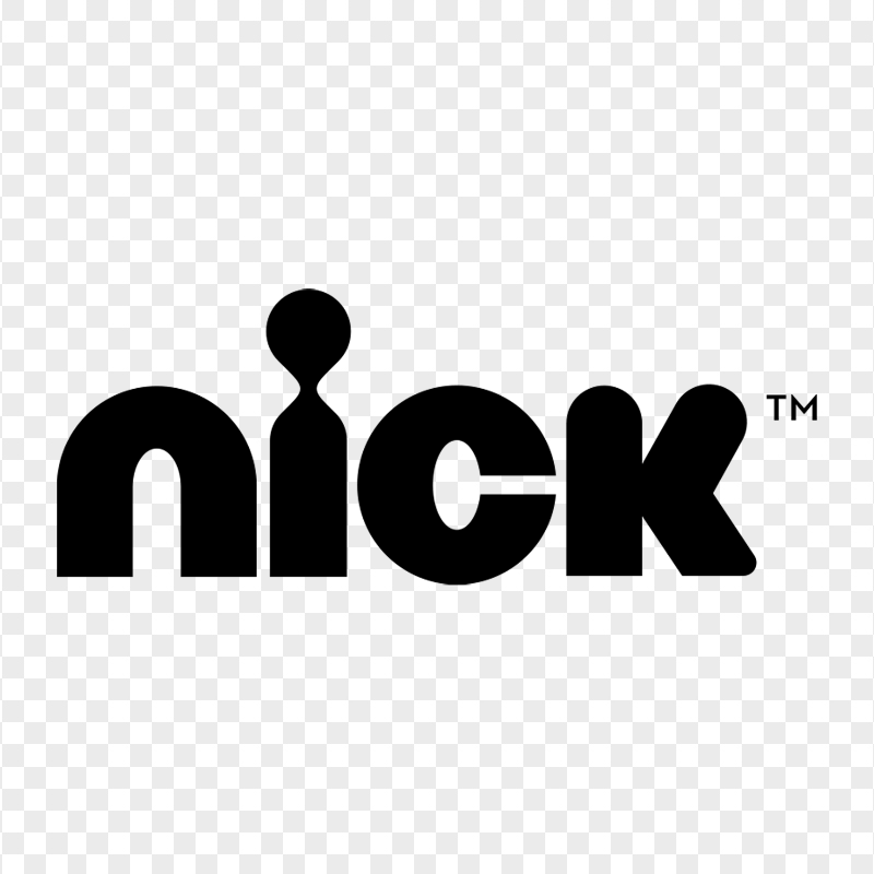 Nick Nickelodeon Black Logo PNG