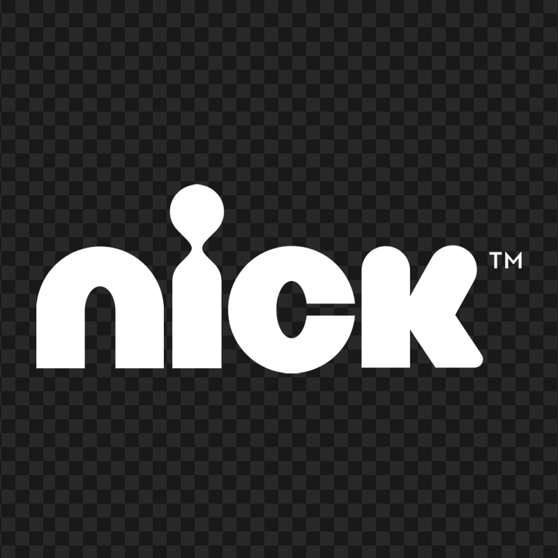 Nick Nickelodeon White Logo FREE PNG