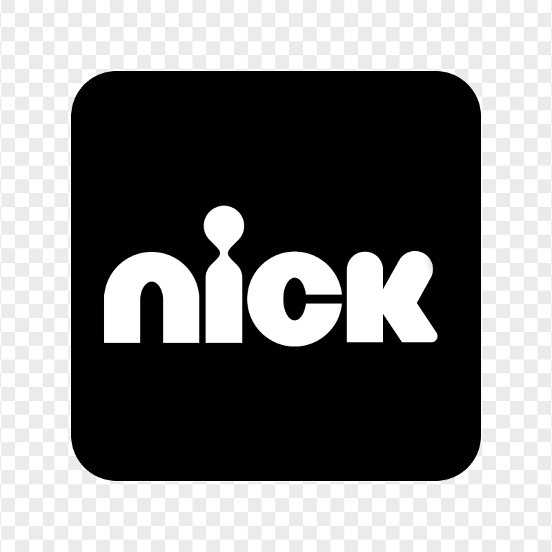 Nick Square Black & White Logo Icon Image PNG