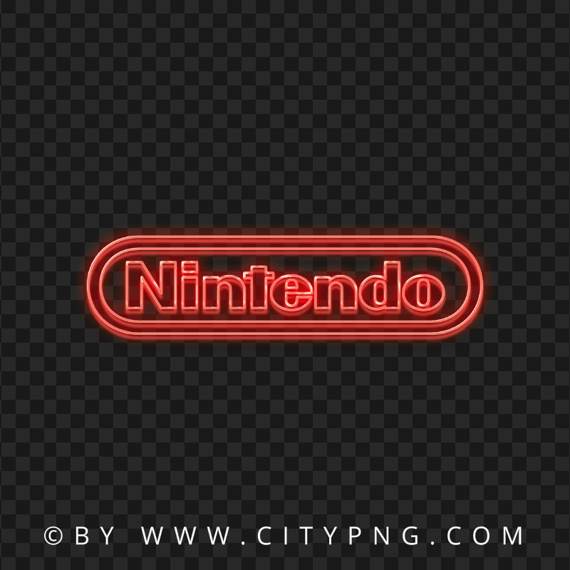 Nintendo Red Neon Logo PNG