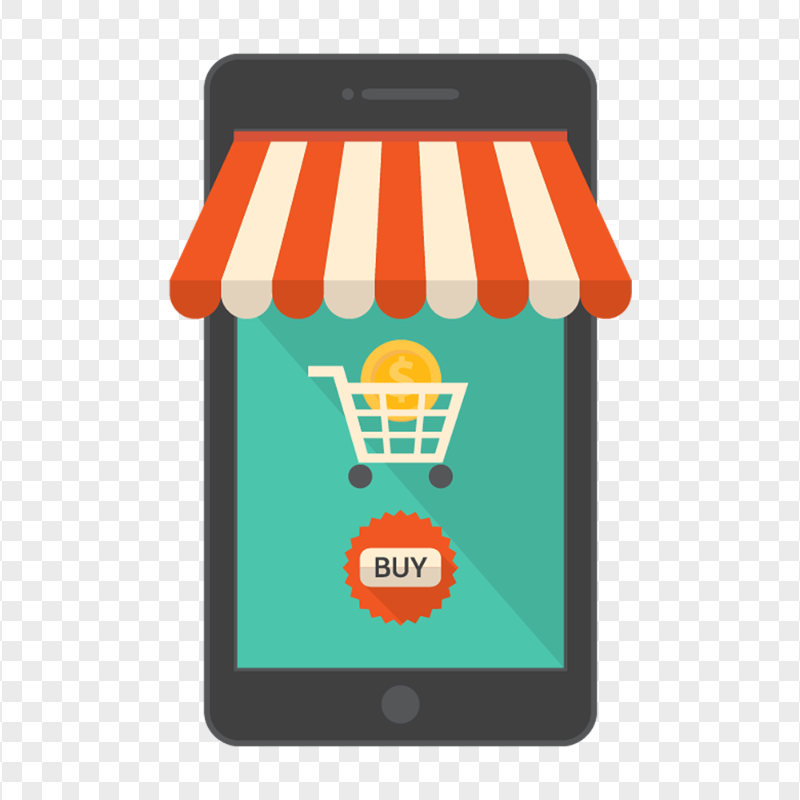 Online Shopping E-commerce Smartphone Icon