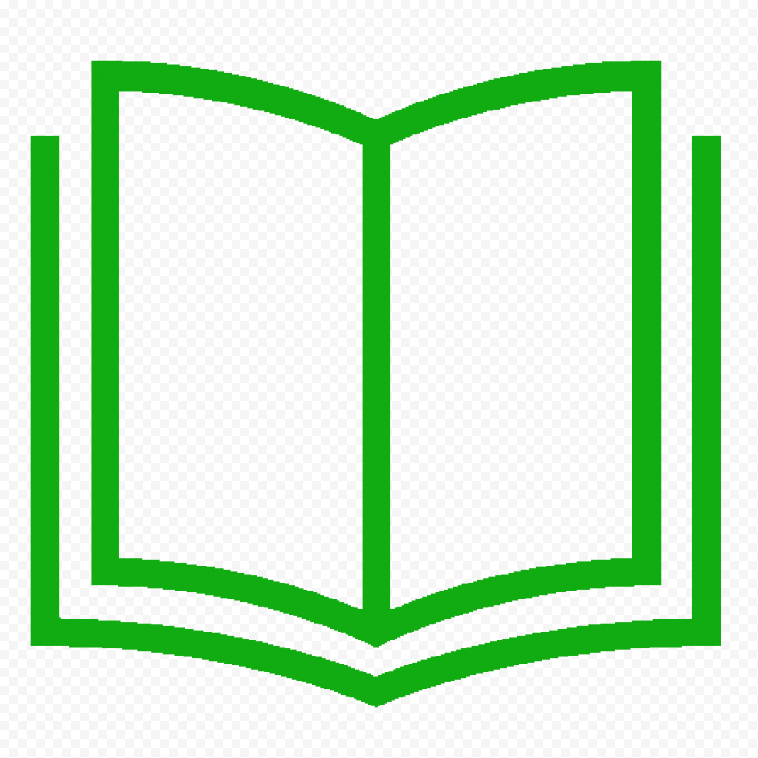Open Book Green Icon Symbol PNG Image Citypng