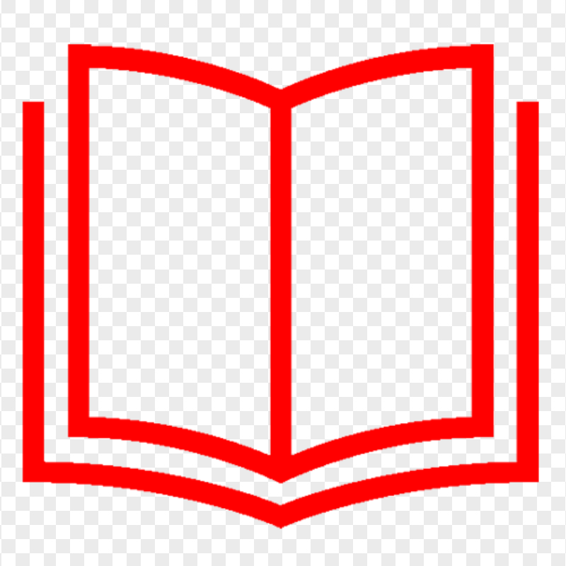 Open Book Red Icon Symbol PNG IMG