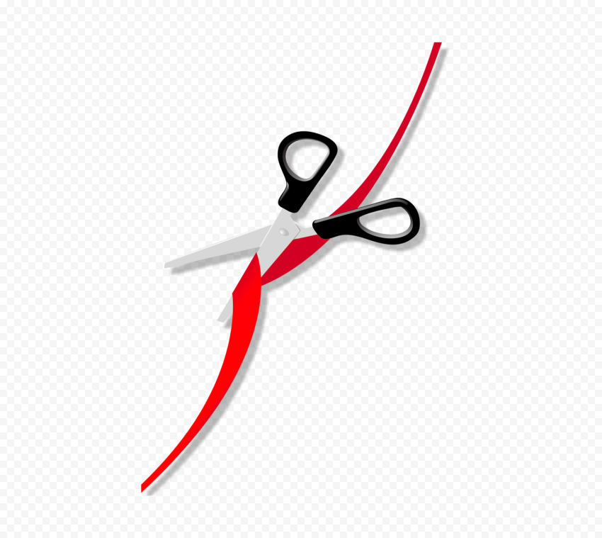 Opening Scissors Cutting Ribbon Vector PNG | Citypng