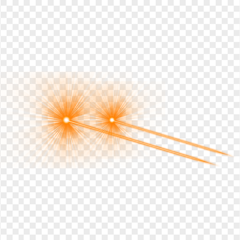 Orange Eyes Laser Flare Effect Side View PNG