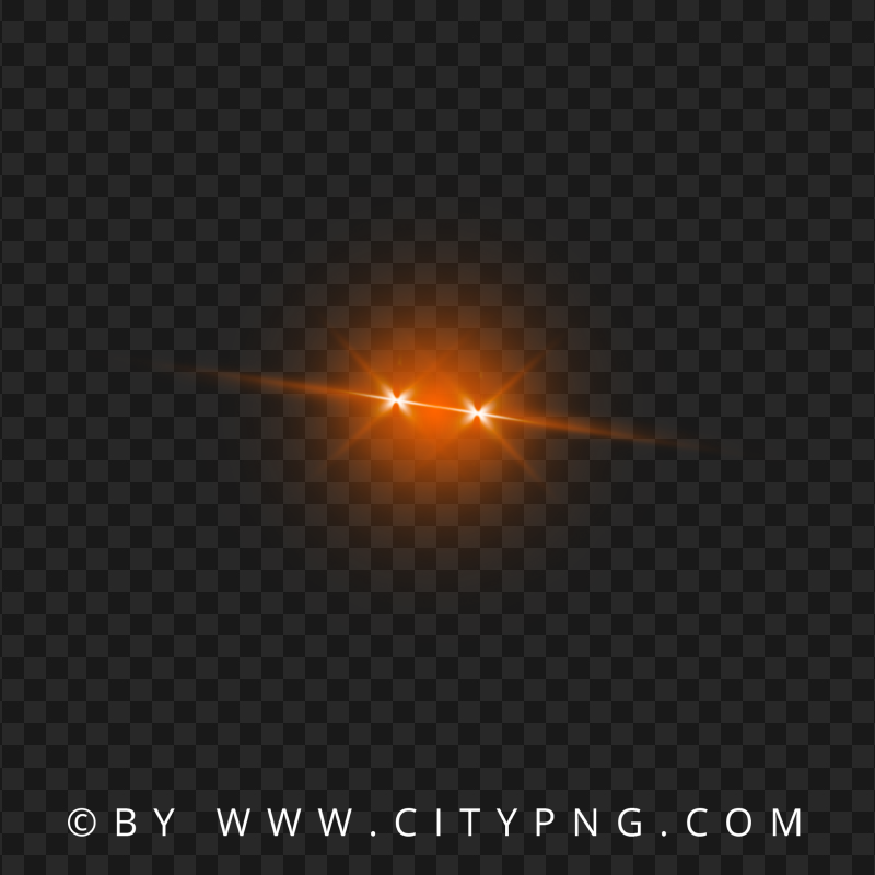 Orange Laser Eyes Lens Flare Effect FREE PNG
