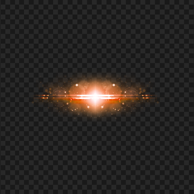 Orange Lens Flare Light Effect HD PNG
