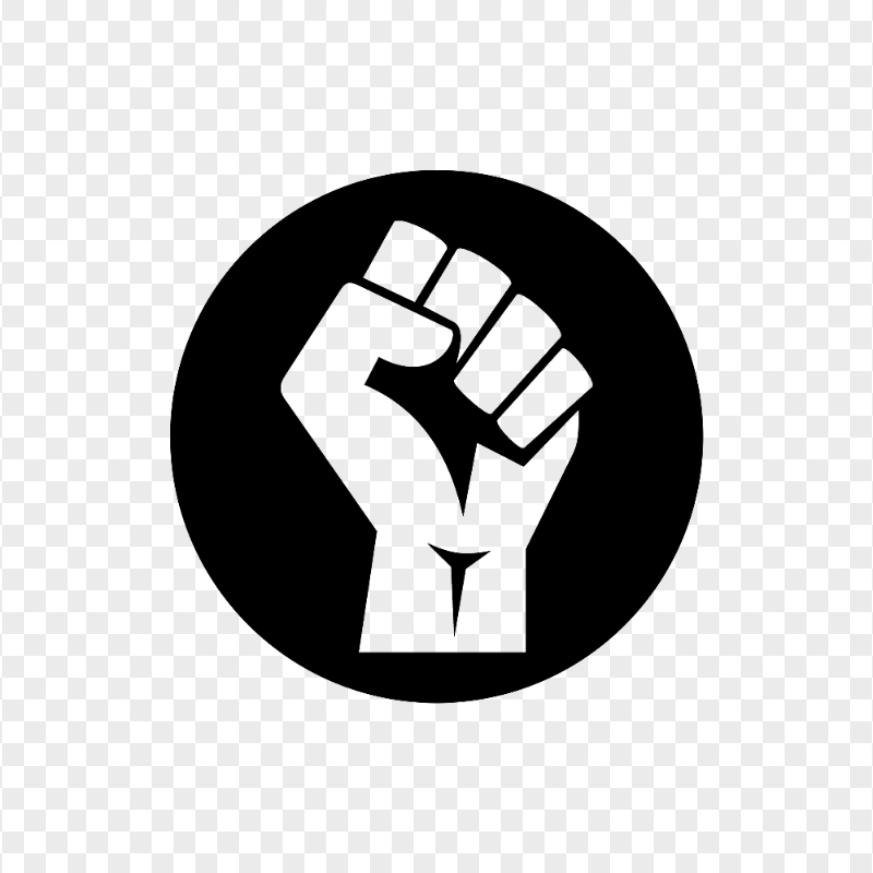 Outline Round Black Lives Matter Icon Logo