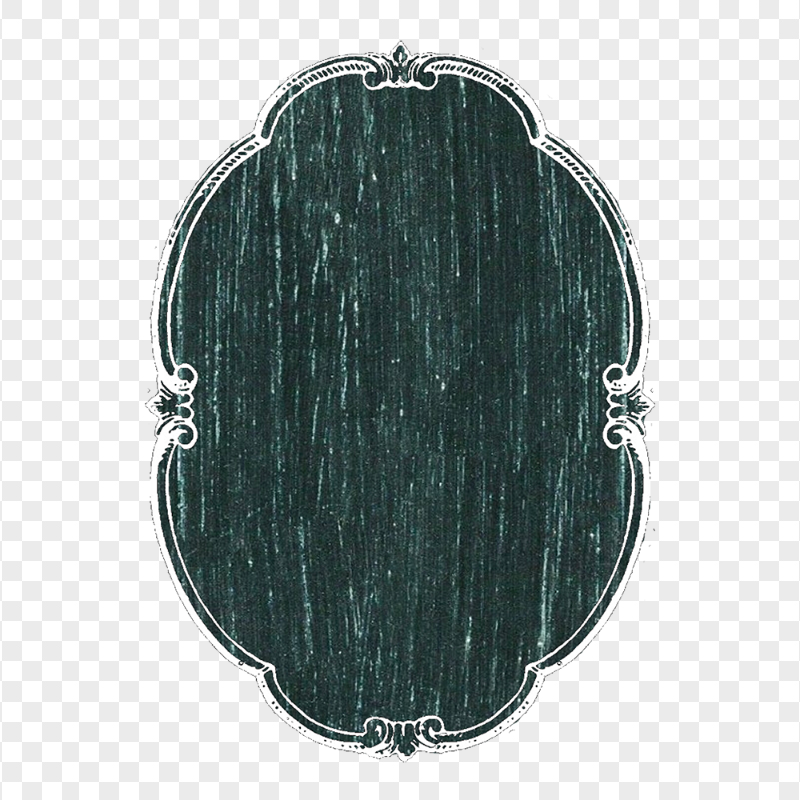 Oval Blackboard Chalkboard Label PNG
