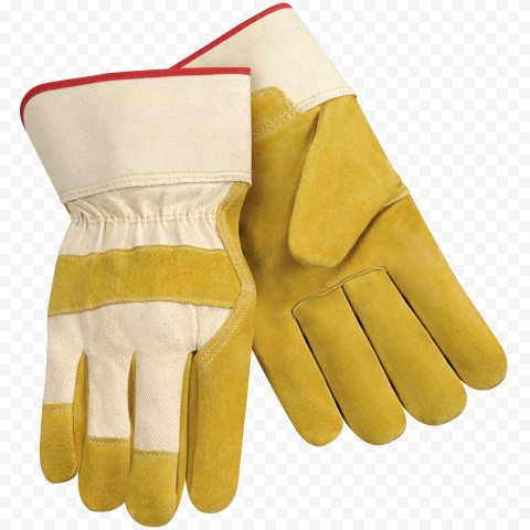 Pair Gloves Safety Leather Protection Firefighter