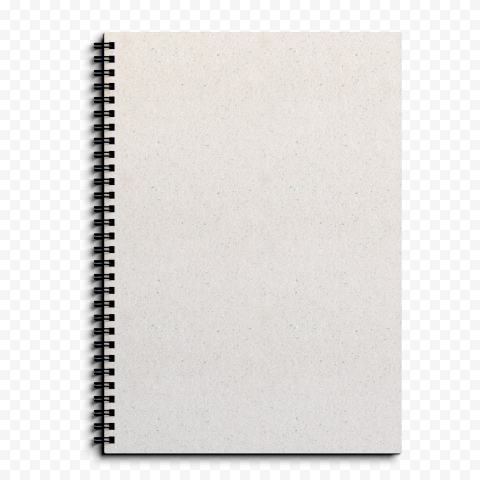 Paper White Notebook Spiral Transparent PNG