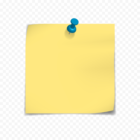 Sticky Note With Pin