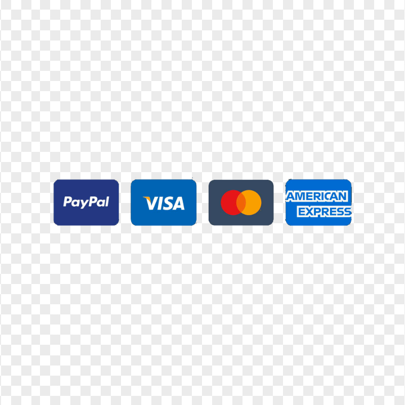 Payment Icons Paypal Visa Mastercard American