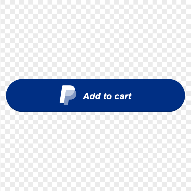 PayPal Add To Cart Blue Button HD PNG