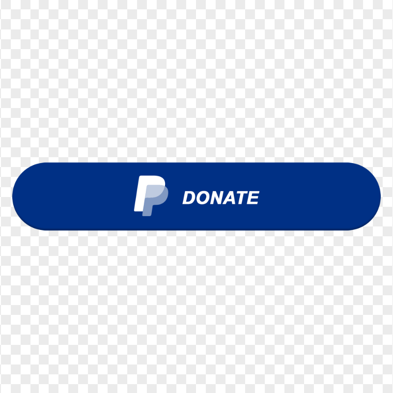 PayPal Donate Blue Button HD PNG