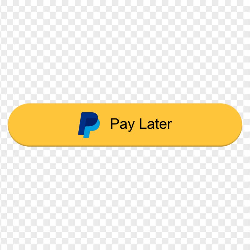 PayPal Pay Later Button Transparent PNG