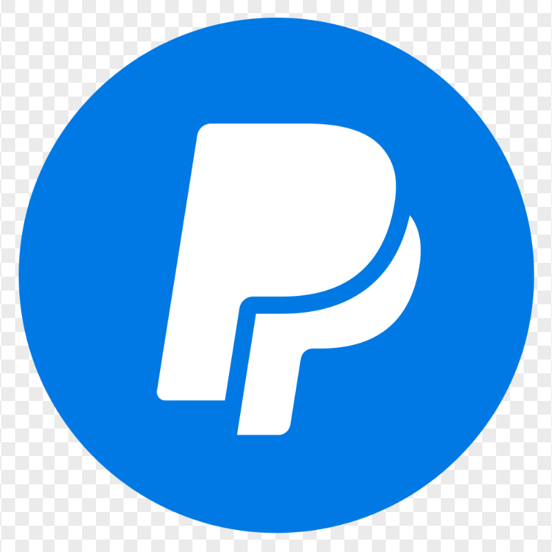 PayPal Round Blue Icon Transparent Background