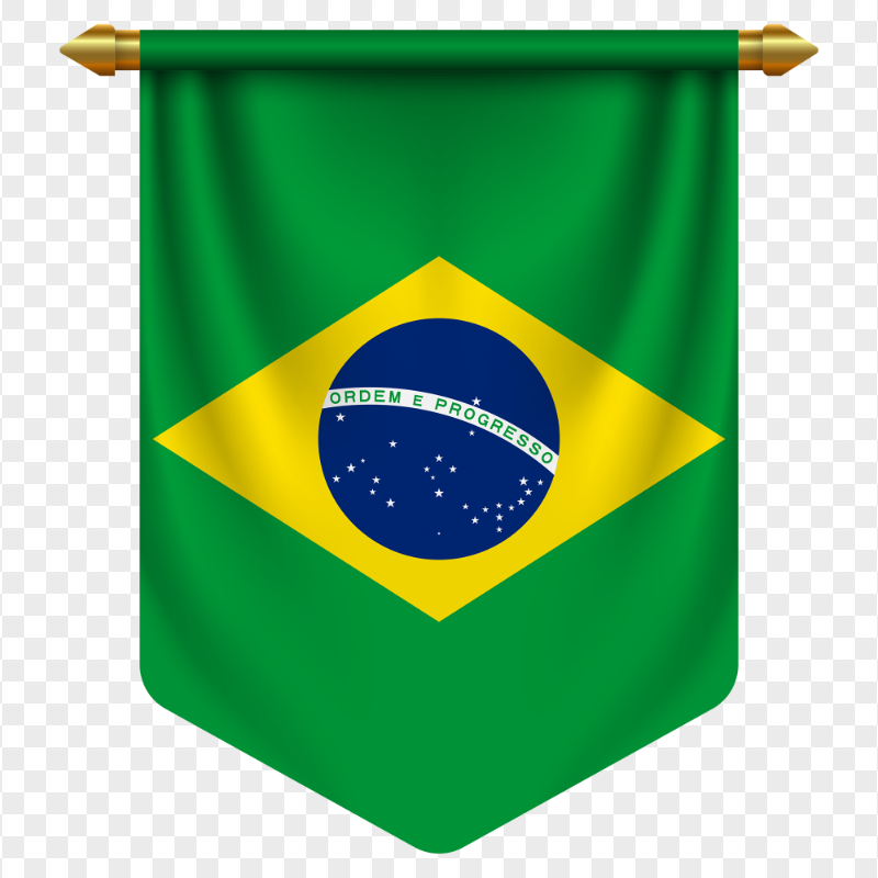 Pennant Brazil Flag HD PNG