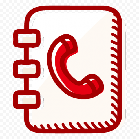 Phone Contacts Numbers Book Comic Cartoon Icon