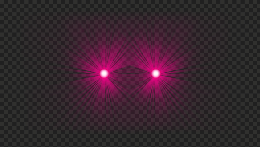 Pink Eyes Laser Lens Flare Effect PNG