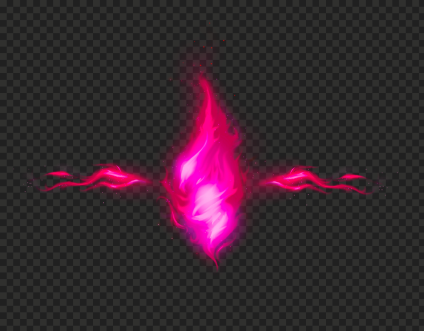 Pink Fire Flame Aura Sparks Effect PNG