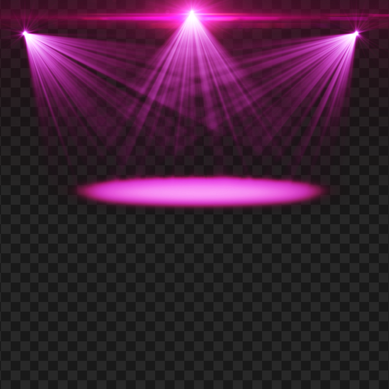 Pink Glow Stage Spotlights Lighting HD PNG