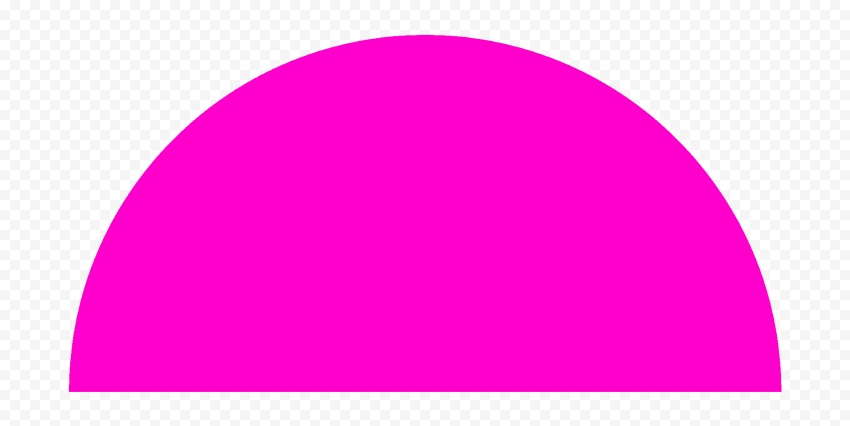 Pink Half Semi Circle PNG IMG