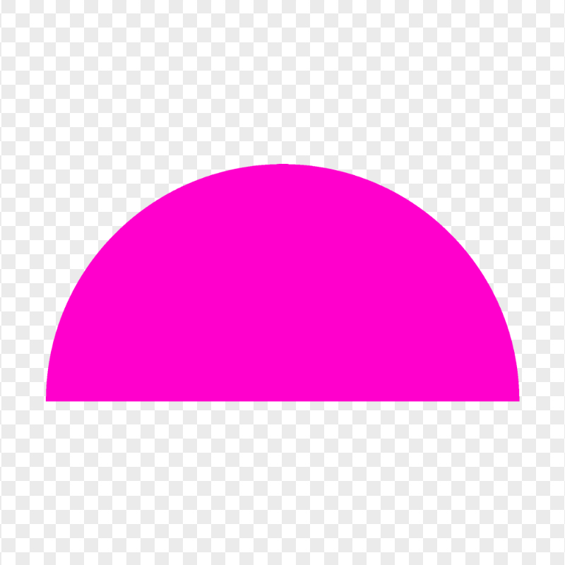 Pink Half Semi Circle PNG IMG