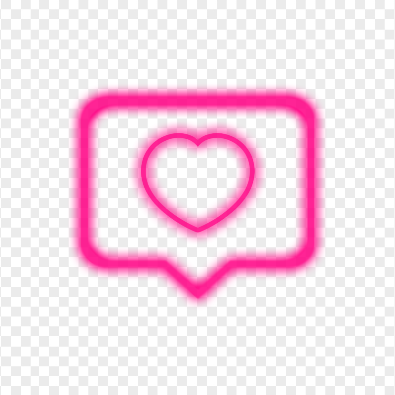 Pink Instagram Like Heart Notification Neon