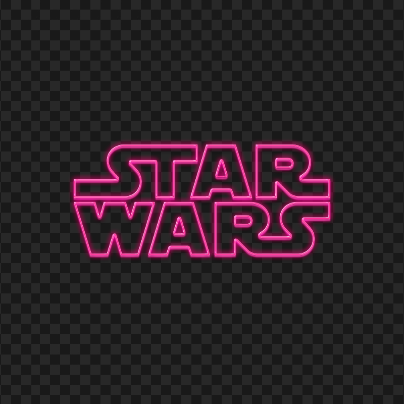 Pink Neon Logo Star Wars FREE PNG