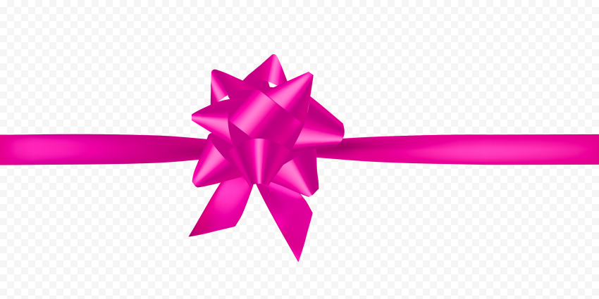 Pink Ribbon Bow Gifts Decoration Image PNG