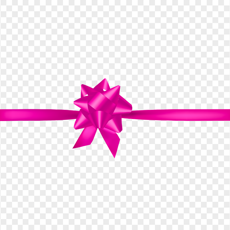 Pink Ribbon Bow Gifts Decoration Image PNG