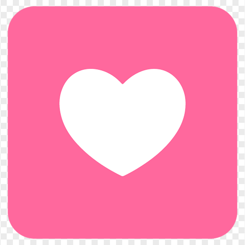 Pink Square Icon App Withe Heart Computer Icon