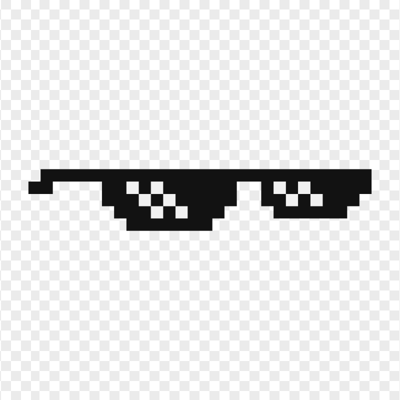 Pixelated Thug Life Goggles Sunglasses FREE PNG