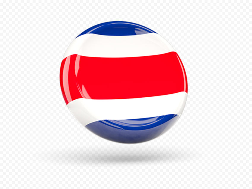 PNG 3D Circle Costa Rica Flag Icon Citypng