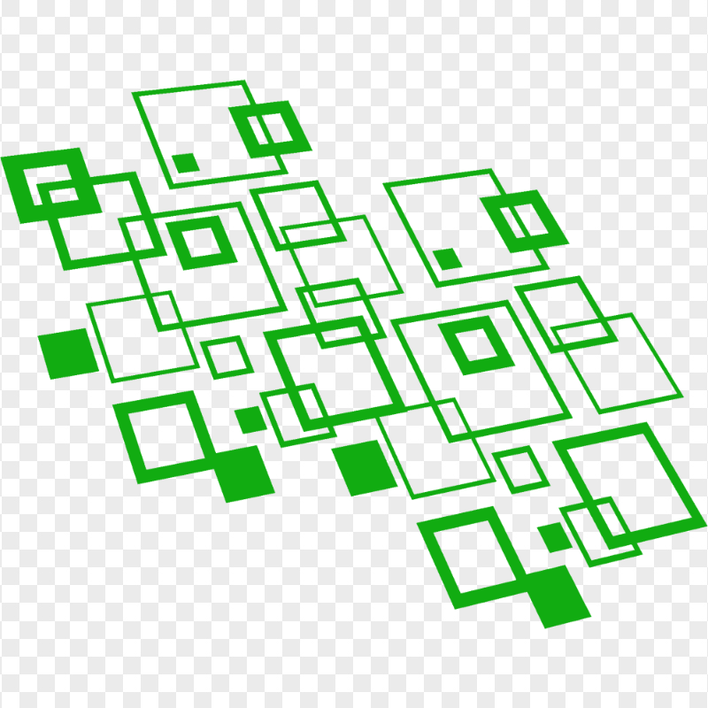 PNG Abstract Squares Green Geometric