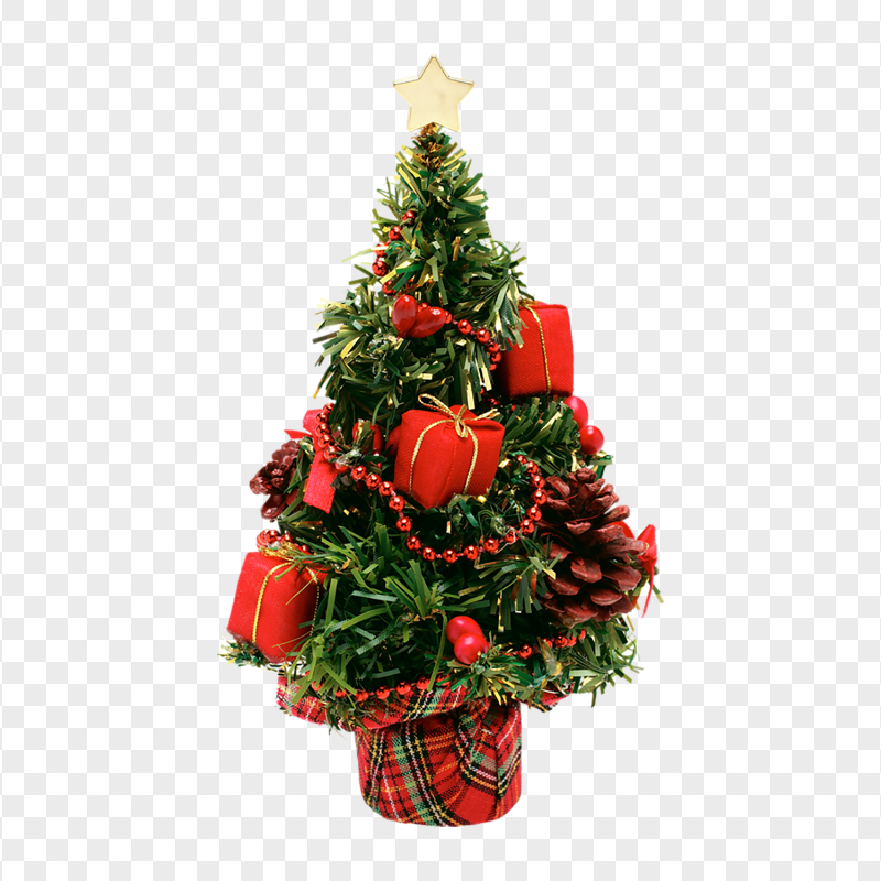 PNG Artificial Christmas Tree With Star Topper