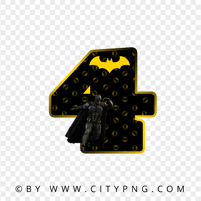 PNG Batman Number Four 4