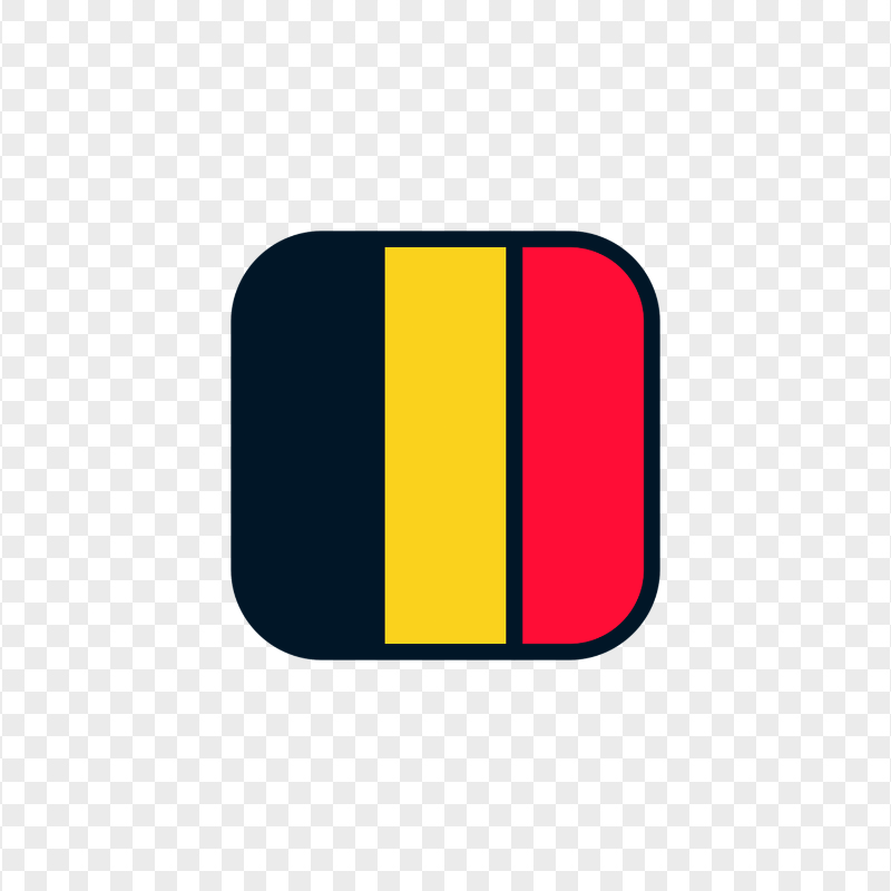 PNG Belgium Square Icon Flag