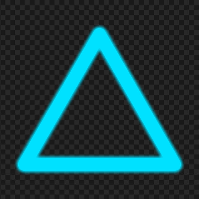 PNG Blue Glowing Triangle