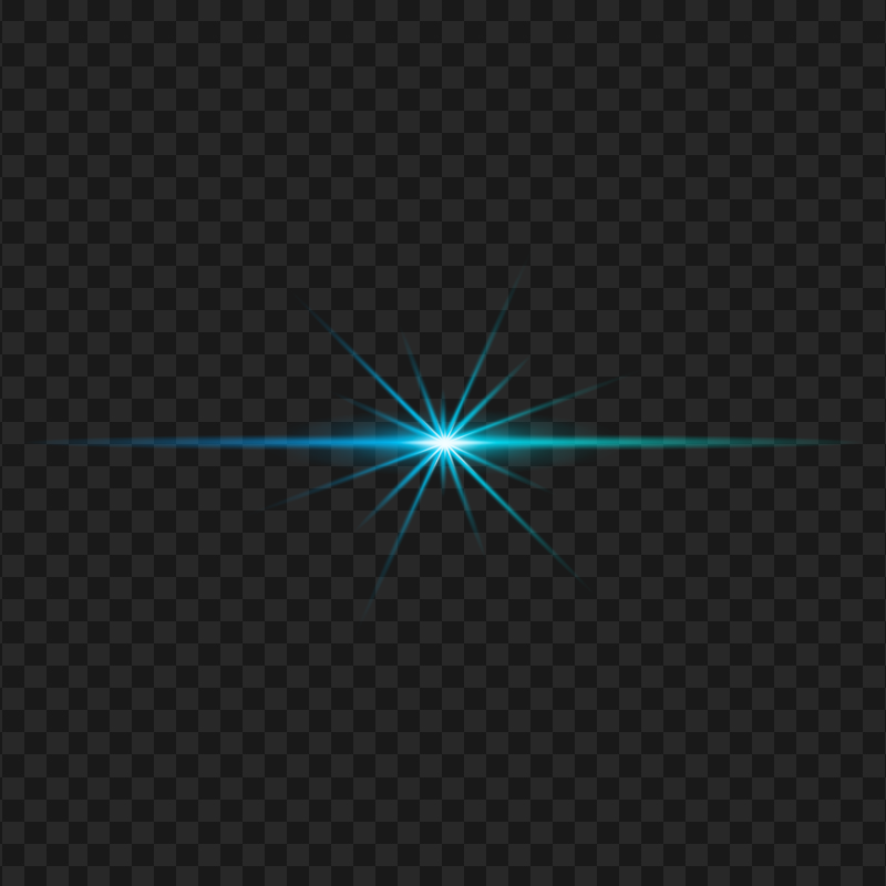 PNG Blue Light Line Flare Sparkle Effect