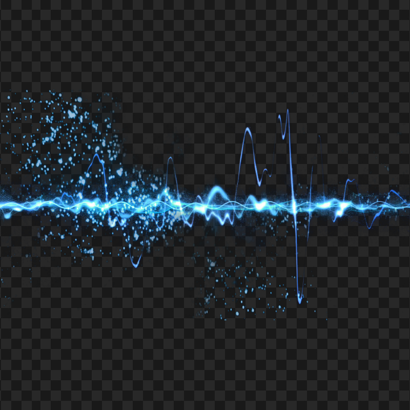 Light Blue Music Wave Sound Waves Rhythm Transparent Background | Citypng