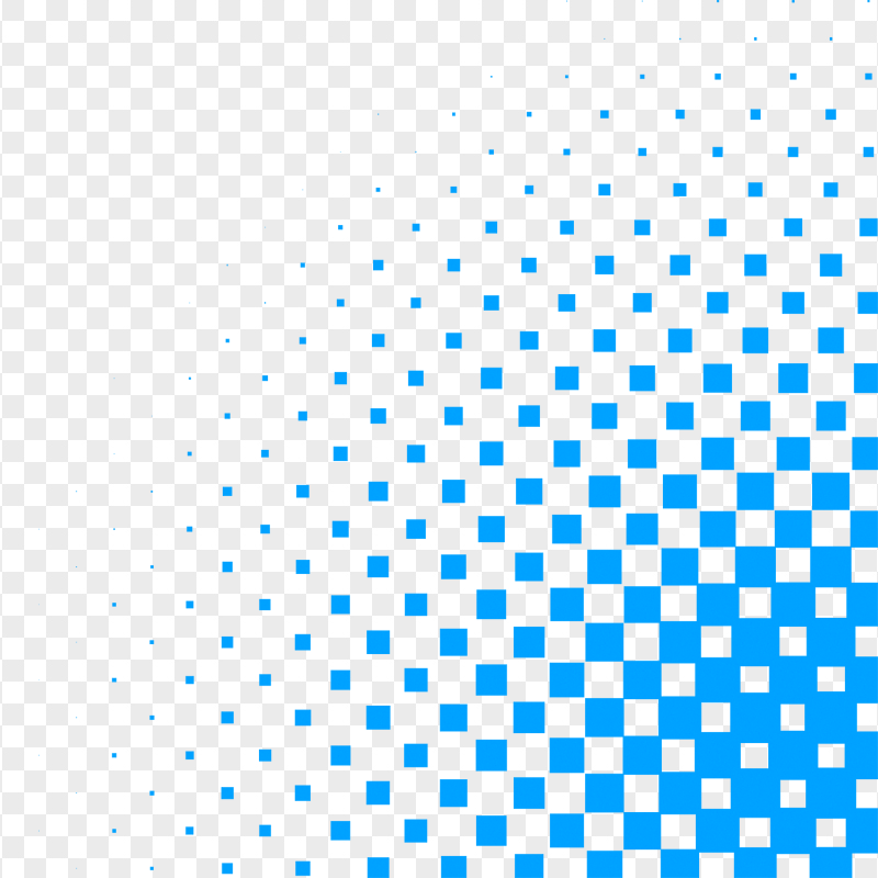 PNG Blue Square Halftone Corner